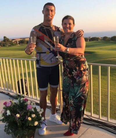 Jose Dinis Aveiro's son Cristiano Ronaldo and wife Maria Dolores dos Santos Aveiro